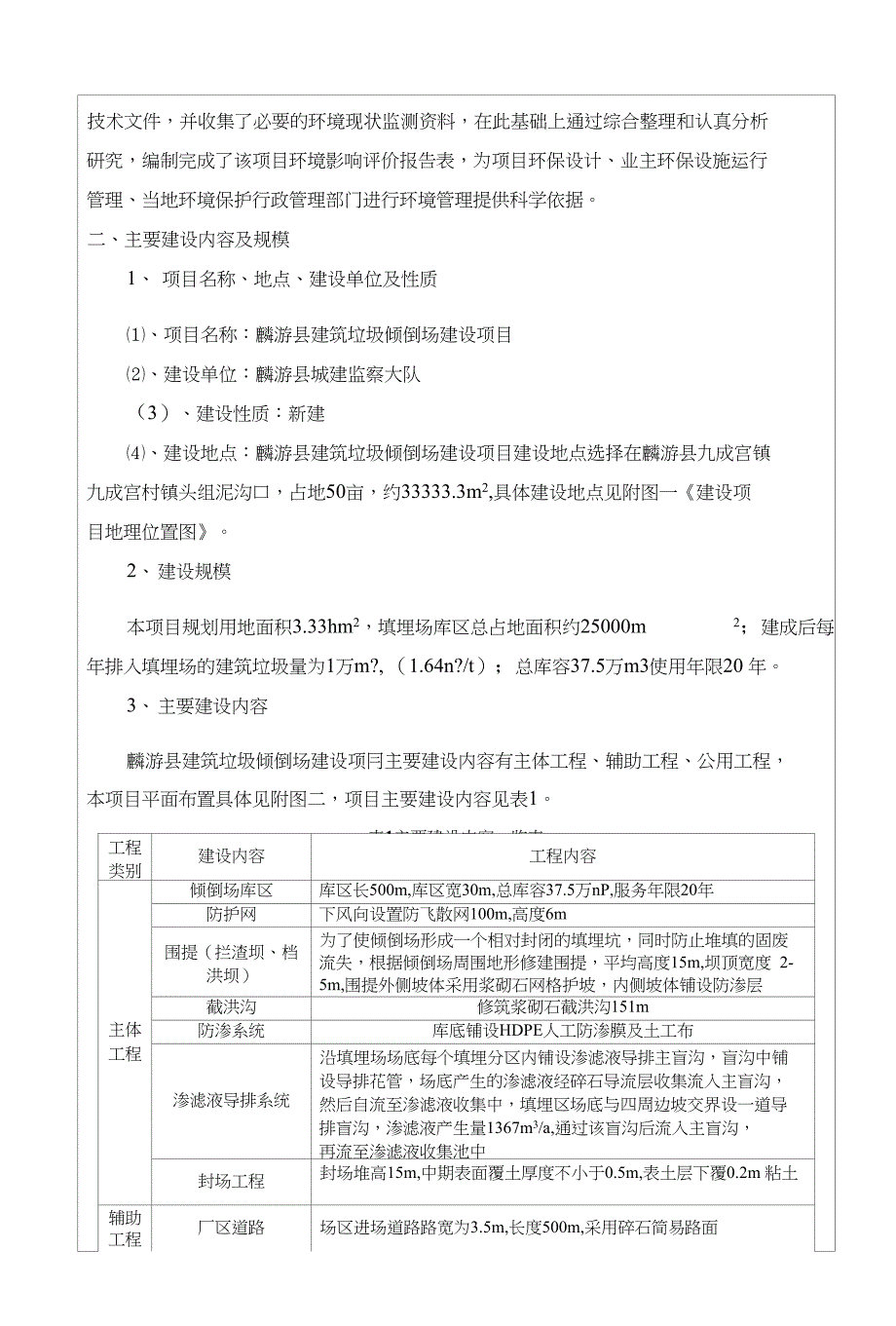 麟游县建筑垃圾倾倒场建设项目环评报告公示_第4页