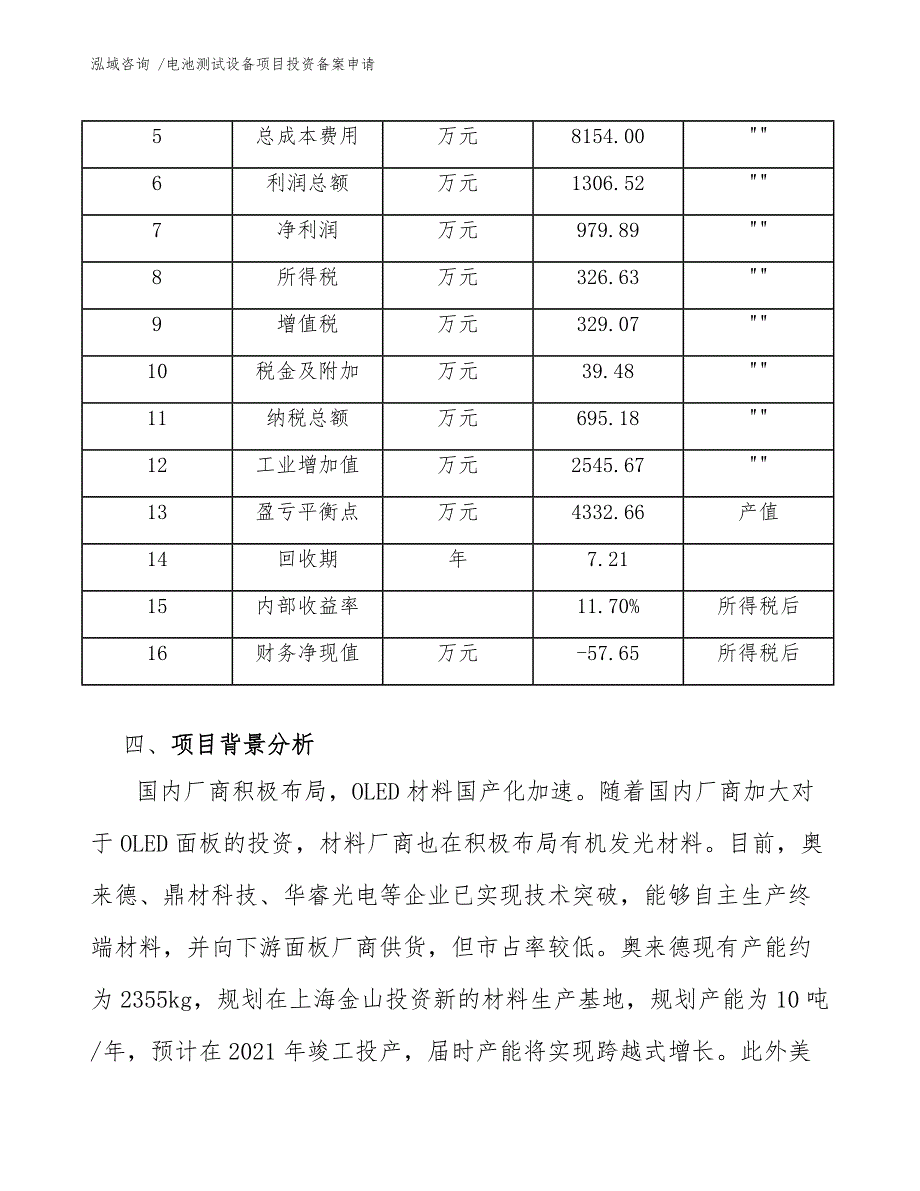 电池测试设备项目投资备案申请_第4页