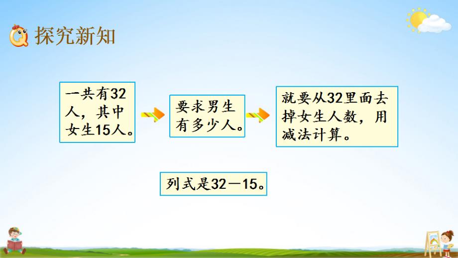 北京课改版一年级数学下册《4-6 两位数减两位数(退位)》课堂教学课件_第3页