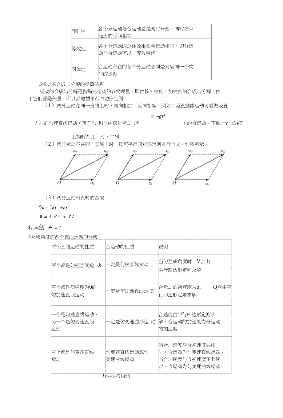 高中物理一轮复习基础知识手册第五章曲线运动含答案_第2页