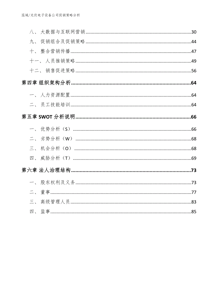 光伏电子设备公司促销策略分析_范文_第2页