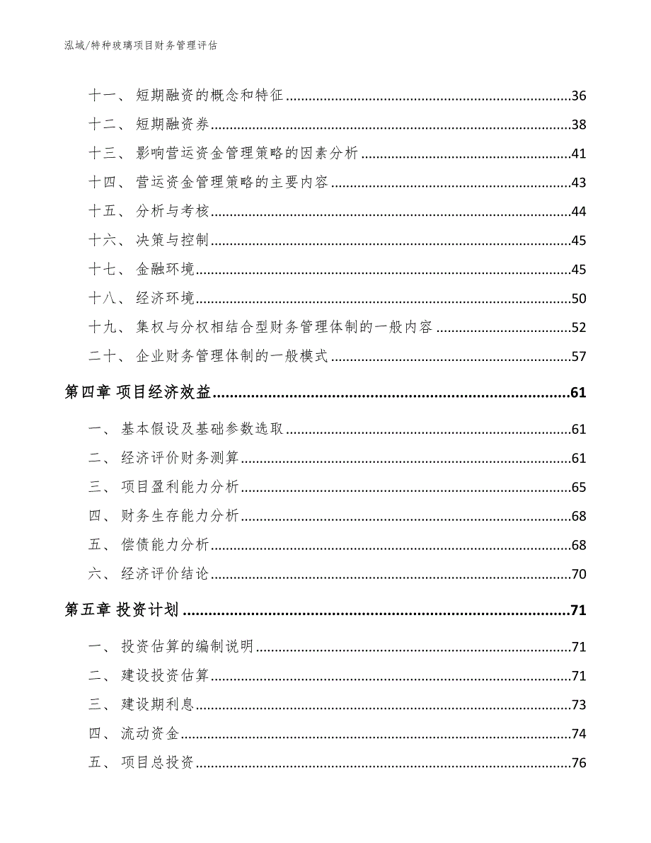 特种玻璃项目财务管理评估_第3页