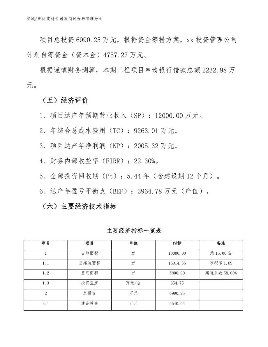 光伏建材公司营销过程与管理分析_第5页