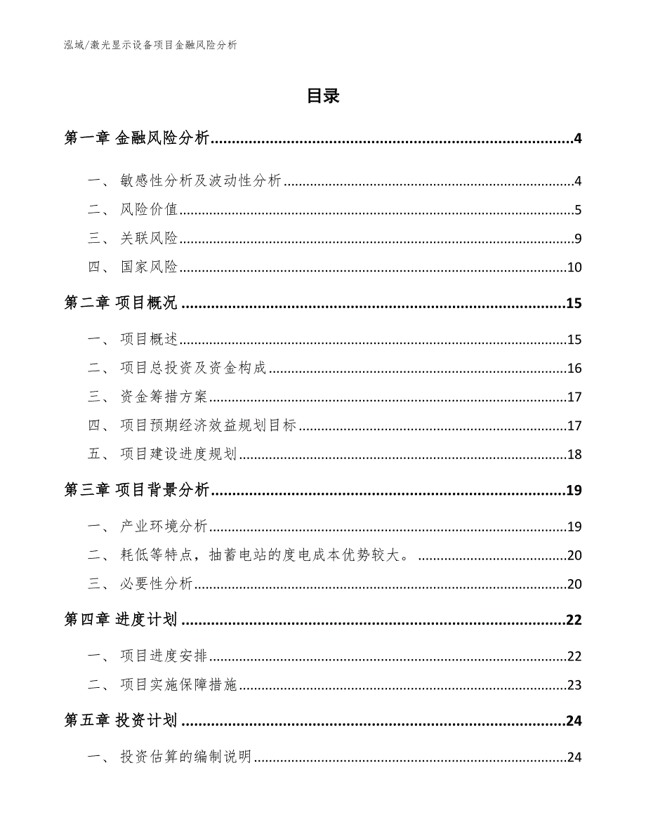 激光显示设备项目金融风险分析【范文】_第2页