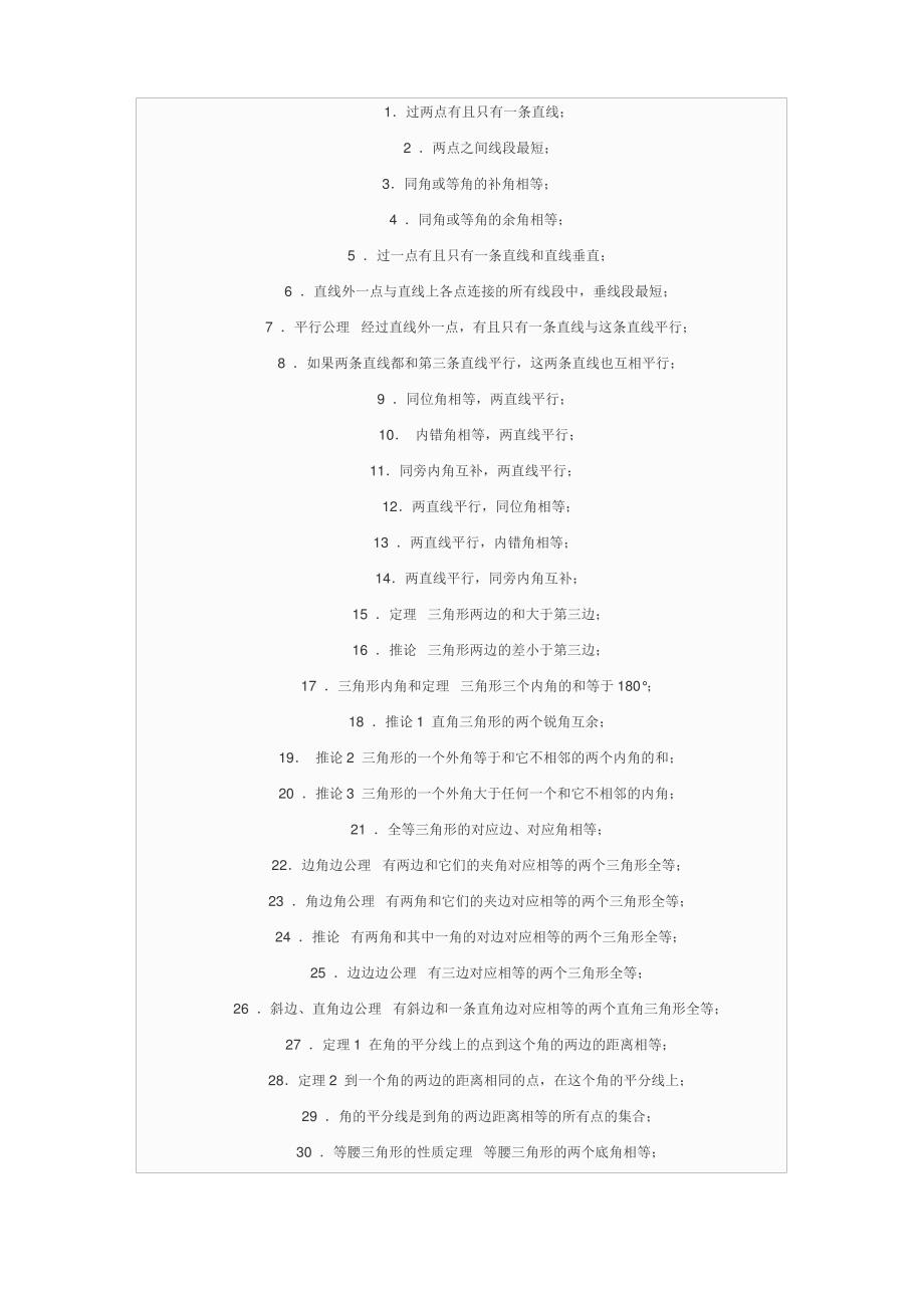初中数学常用结论【最新】（最全）_第1页