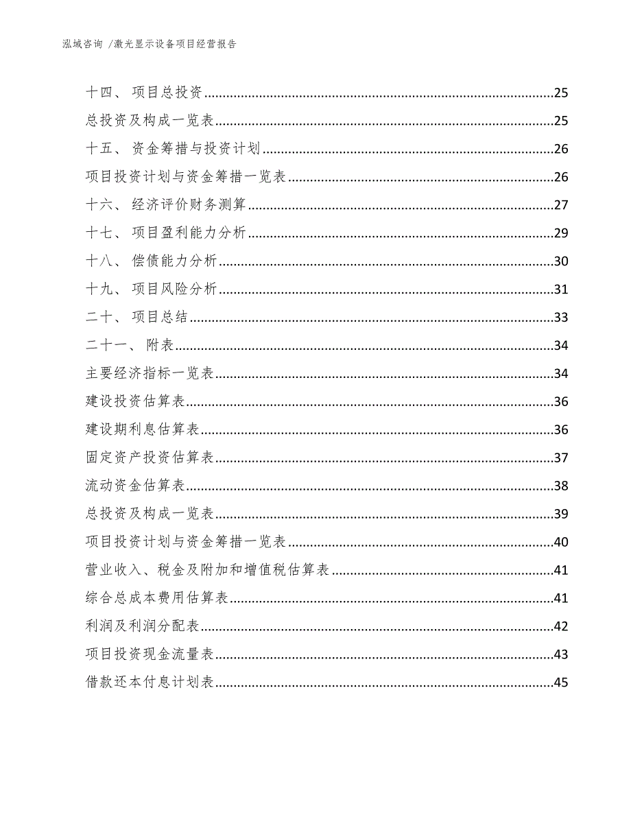 激光显示设备项目经营报告【范文模板】_第3页