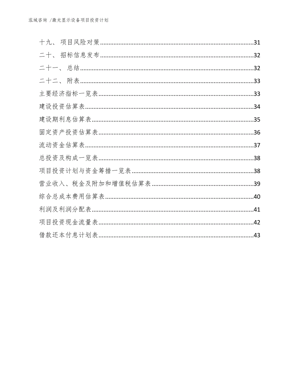 激光显示设备项目投资计划_第2页