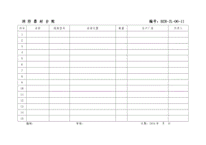 安全标准化表格—消 防 器 材 台 账