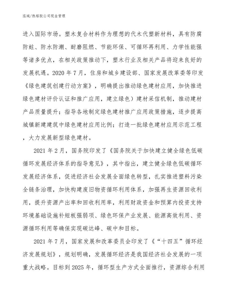 热熔胶公司现金管理_第5页