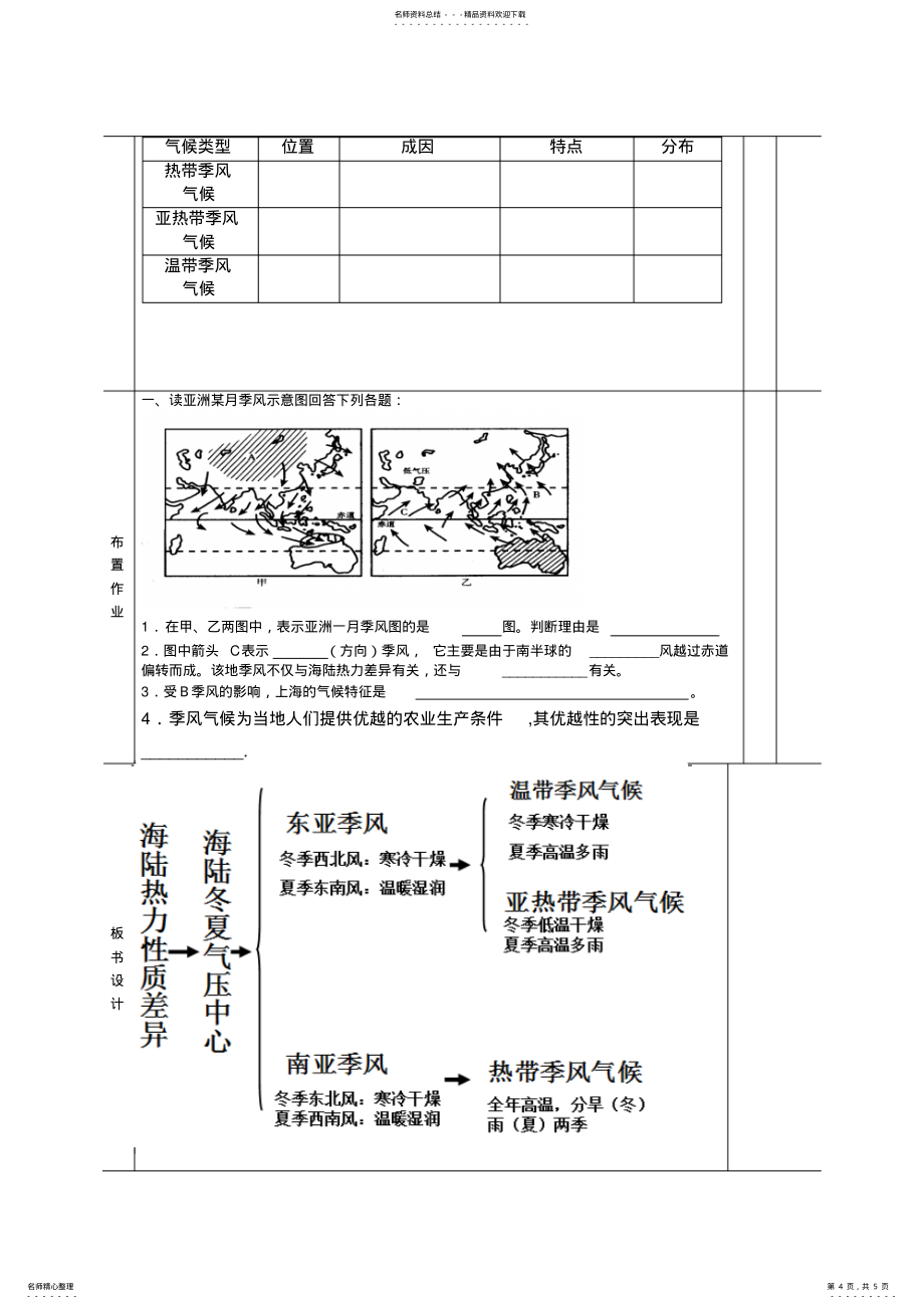 2022年《北半球冬夏季气压中心》教案3_第4页