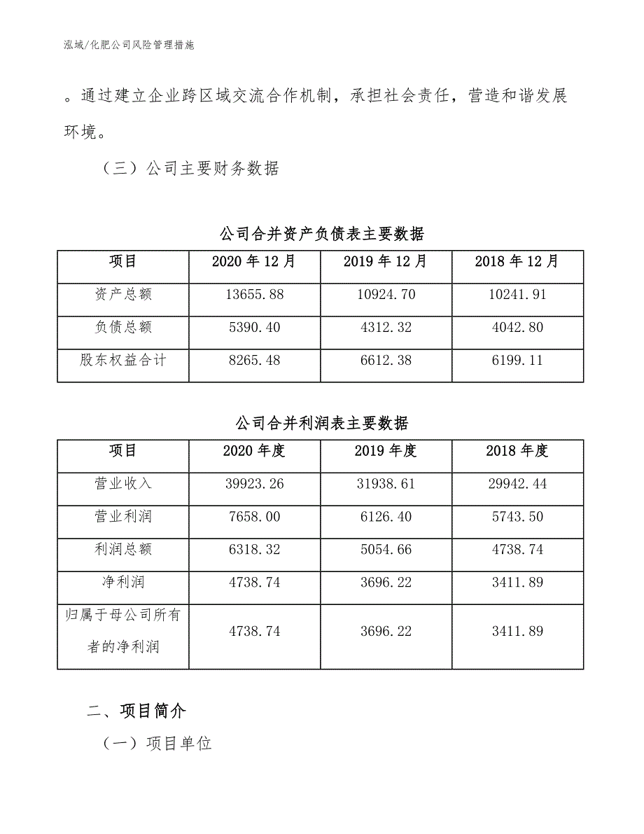 化肥公司风险管理措施_范文_第4页