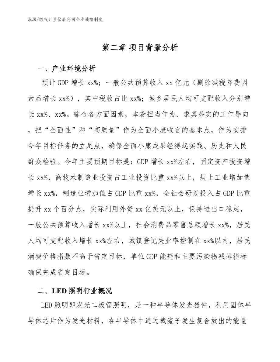 燃气计量仪表公司企业战略制度_参考_第5页