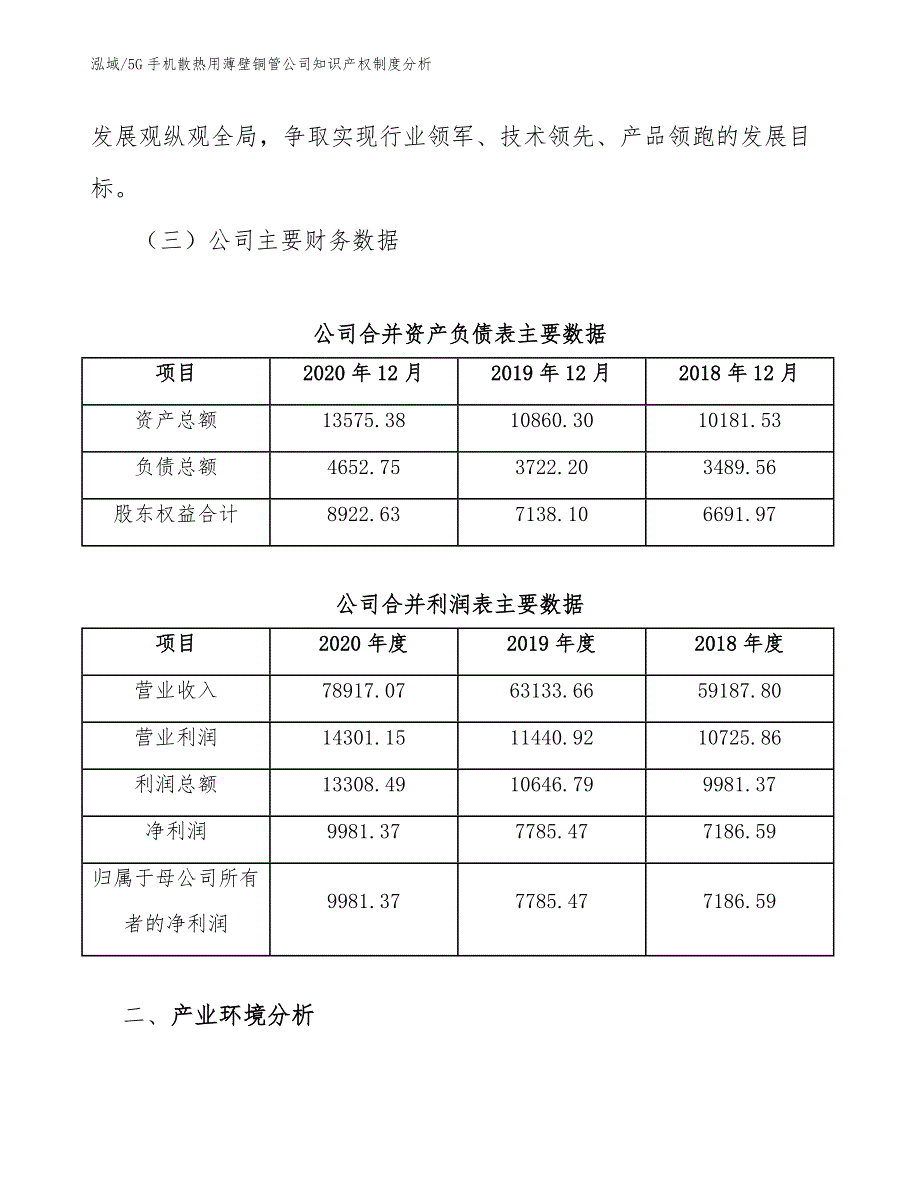 5G手机散热用薄壁铜管公司知识产权制度分析（范文）_第4页