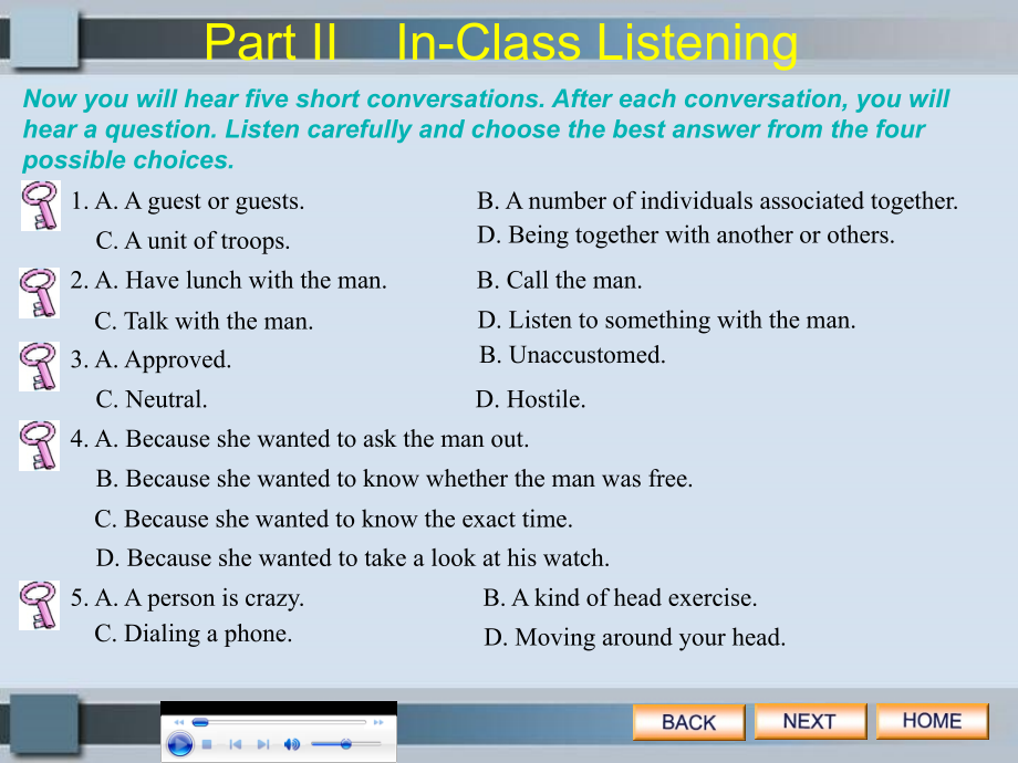 E时代大学英语视听说教程3课件及答案-Unit-5_第4页