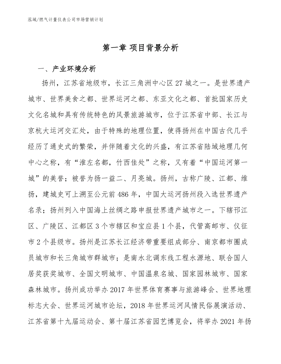 燃气计量仪表公司市场营销计划【参考】_第3页