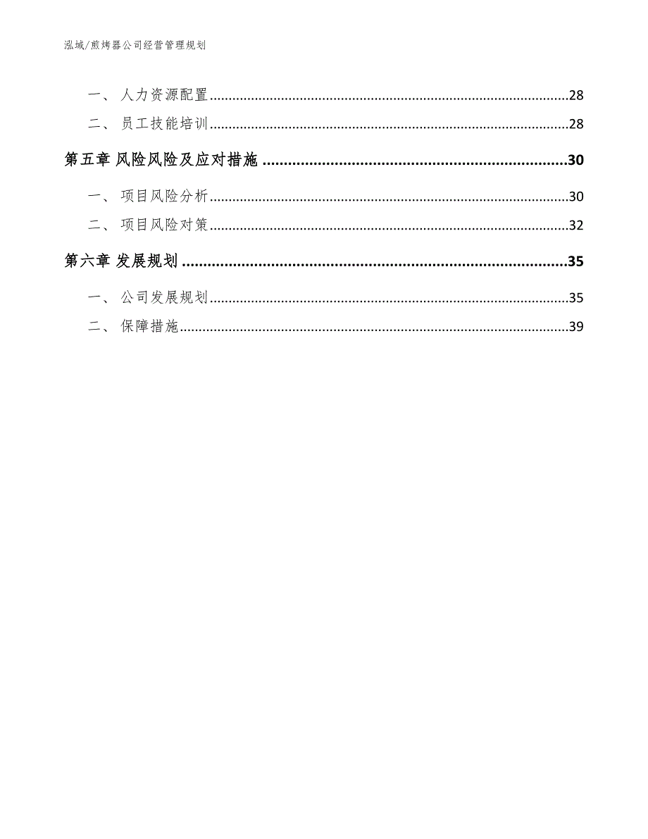 煎烤器公司经营管理规划_第2页