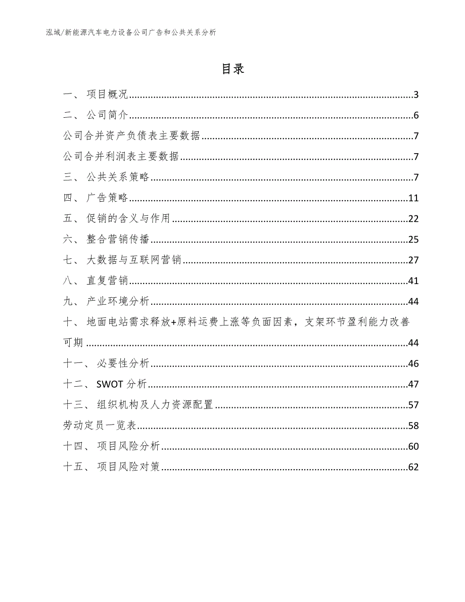 新能源汽车电力设备公司广告和公共关系分析【参考】_第2页