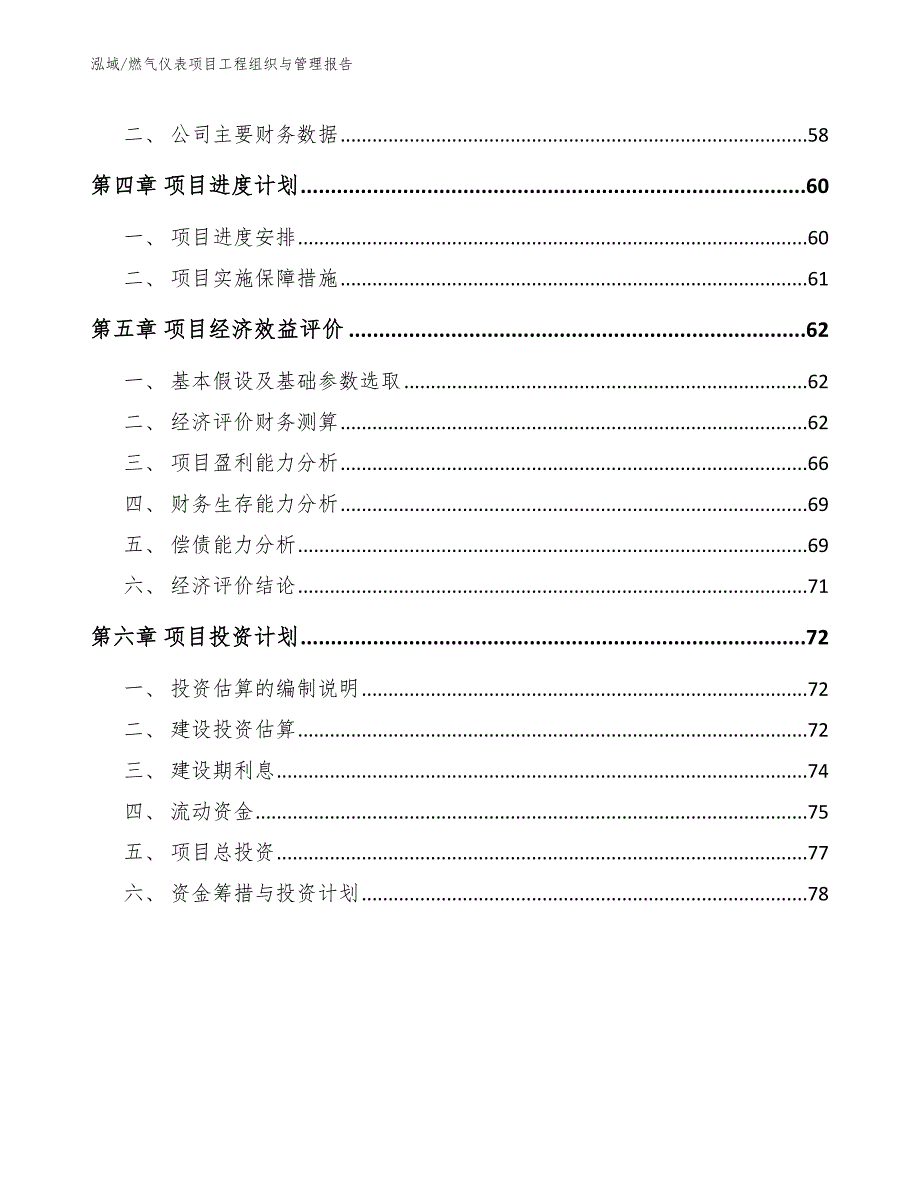 燃气仪表项目工程组织与管理报告_第2页