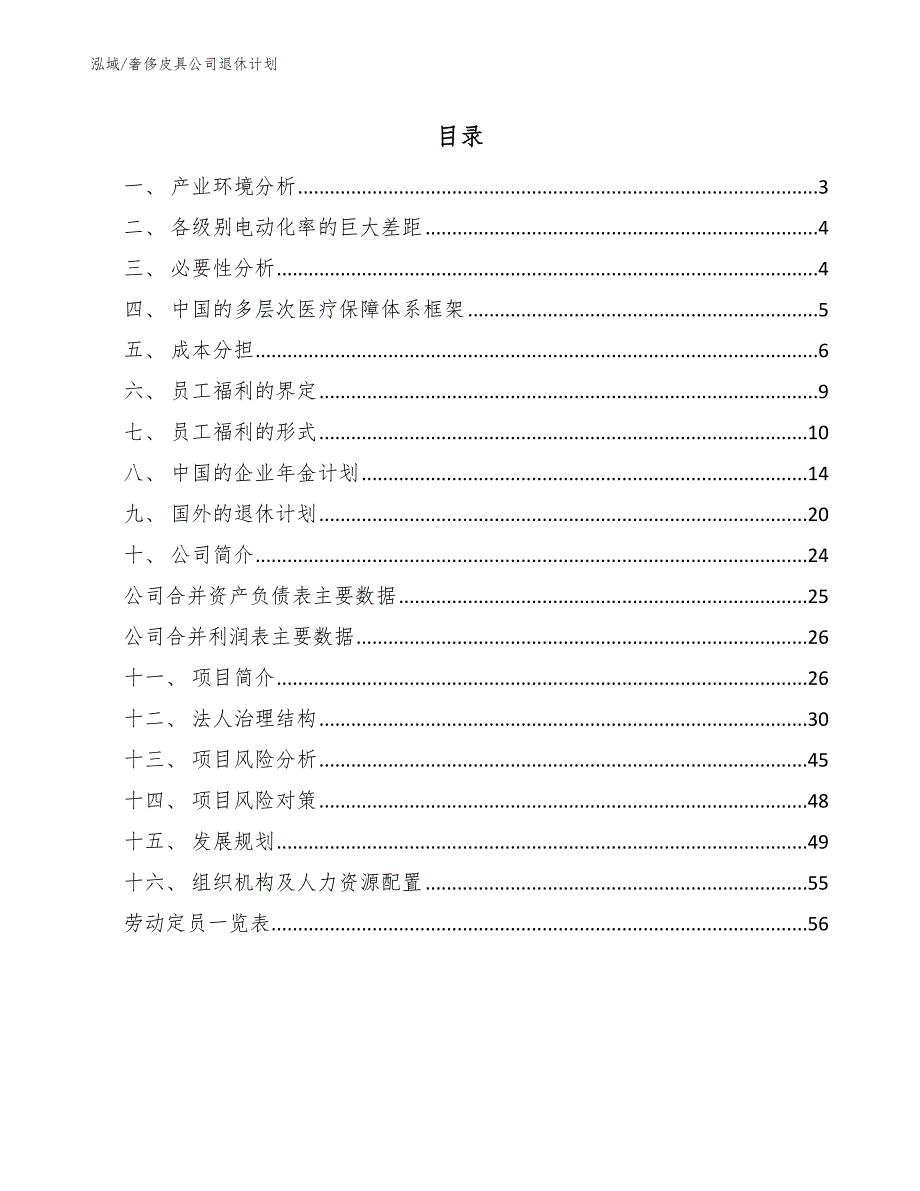 奢侈皮具公司退休计划_范文_第2页