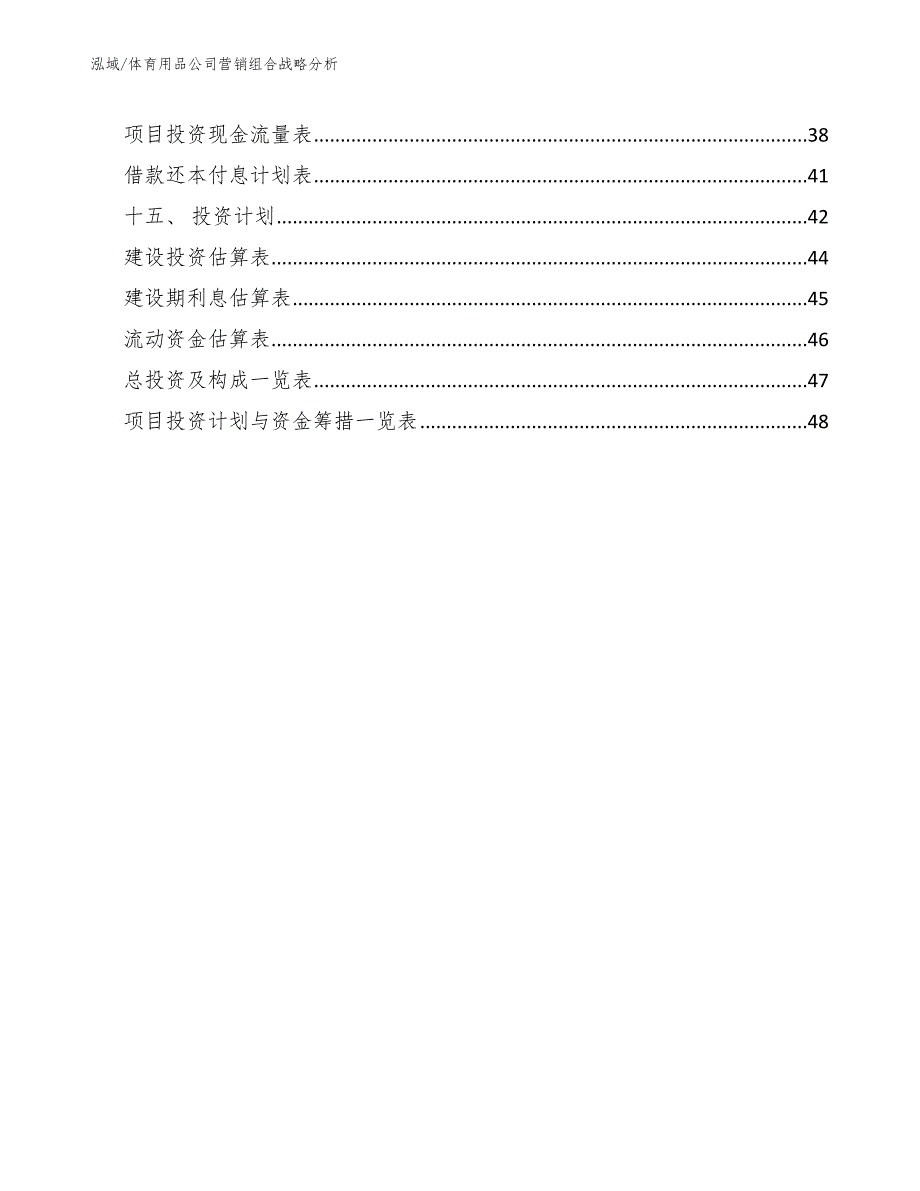 体育用品公司营销组合战略分析【参考】_第2页