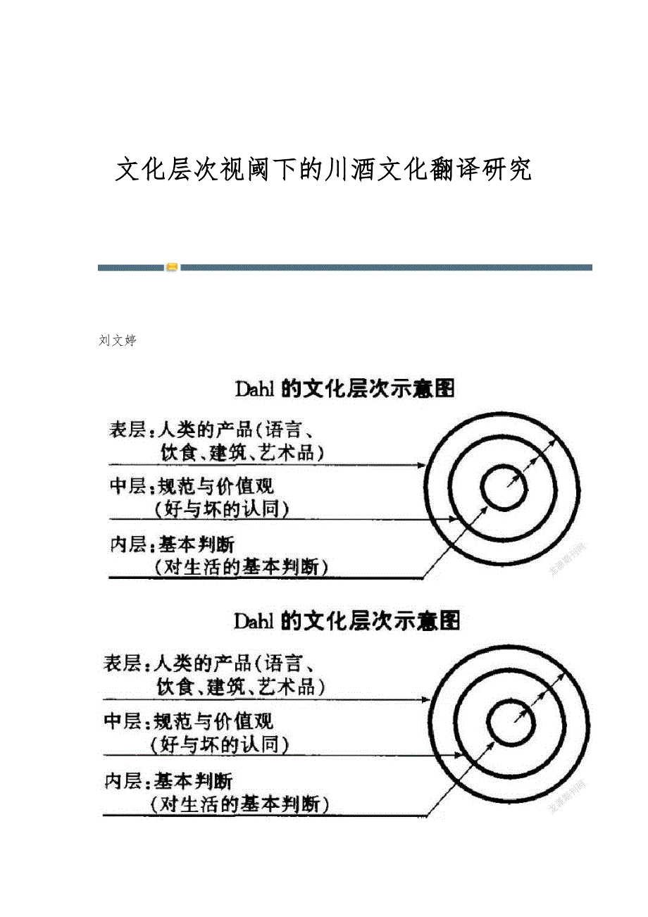 文化层次视阈下的川酒文化翻译研究_第1页