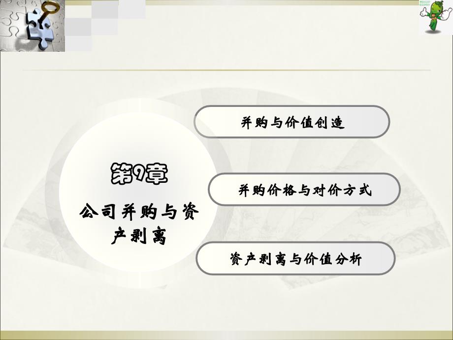 《财务管理理论与实务》教学课件—09公司并购与资产剥离_第1页