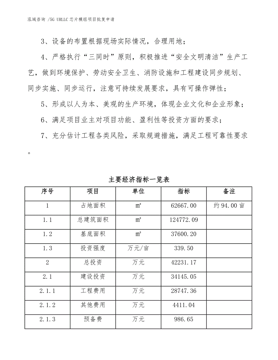 5G URLLC芯片模组项目批复申请（模板范本）_第4页