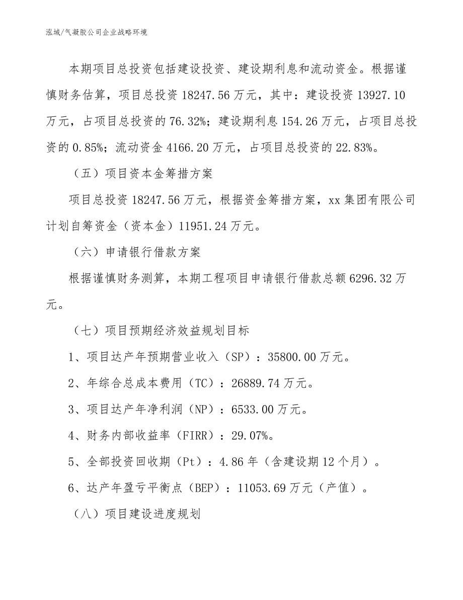 气凝胶公司企业战略环境（参考）_第5页