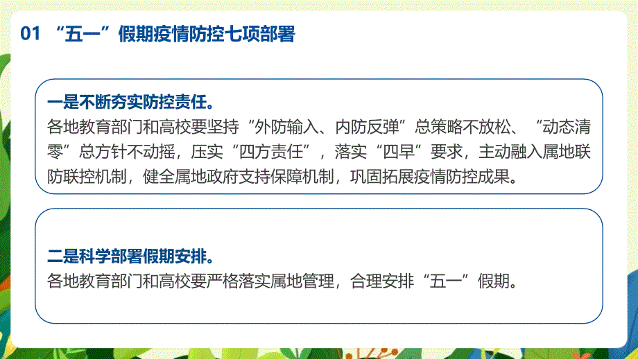 2022年《五一假期教育系统疫情防控工作》知识整理ppt课件_第4页