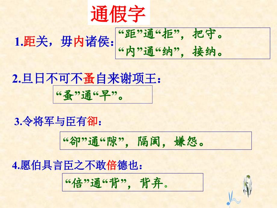 《鸿门宴》文言知识点PPT课件_第2页