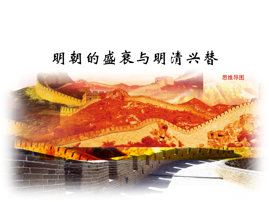 《明朝的盛衰与明清兴替》思维导图_第1页