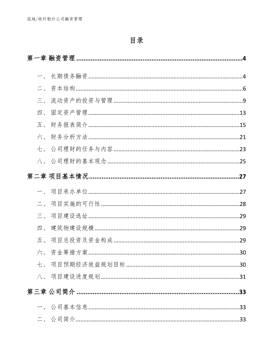 玻纤粗纱公司融资管理【范文】_第2页