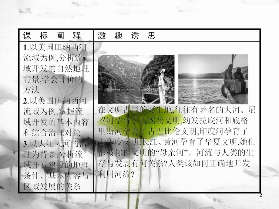 高中地理 第二章 区域可持续发展 2.2 美国田纳西河流域的治理课件 中图版必修3_第2页