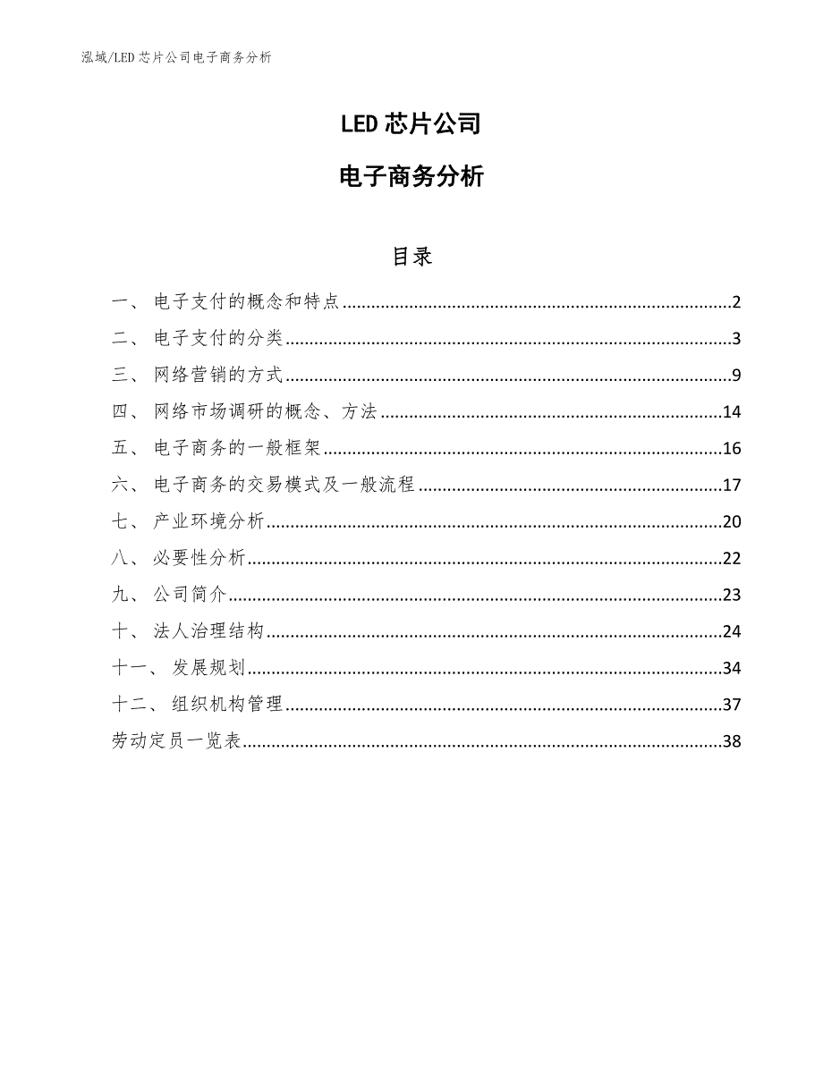 LED芯片公司电子商务分析（参考）_第1页