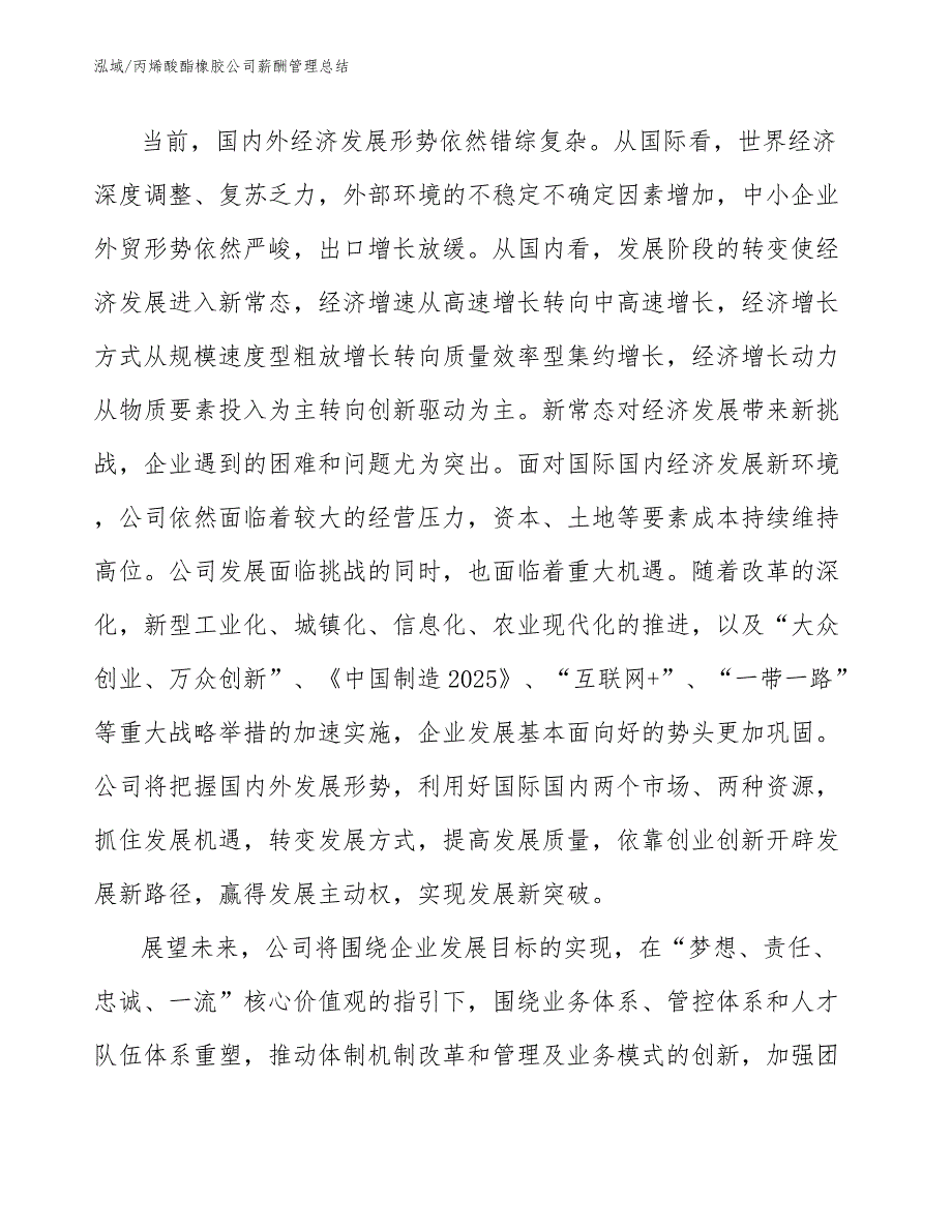 丙烯酸酯橡胶公司薪酬管理总结_第4页