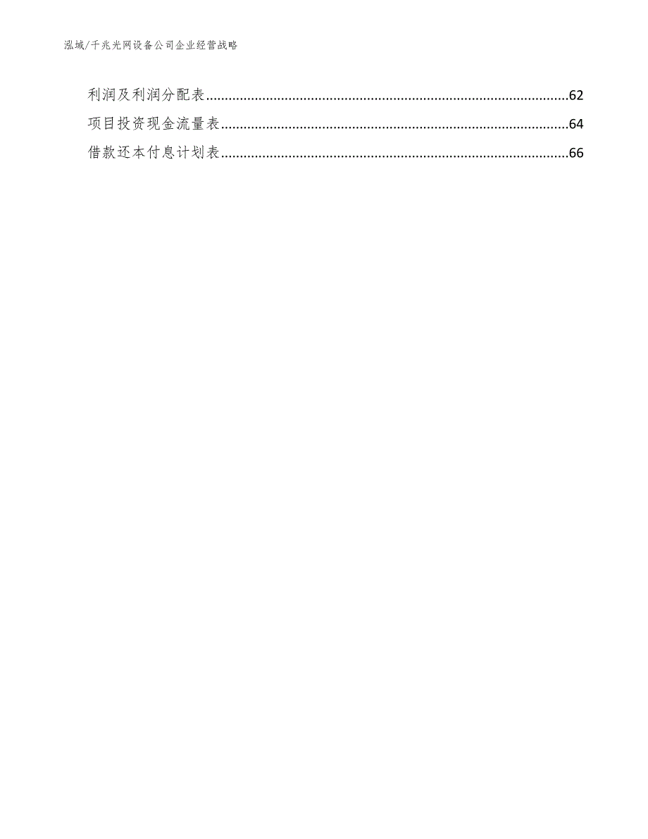 千兆光网设备公司企业经营战略（参考）_第3页