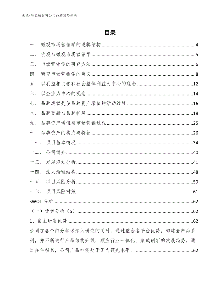 功能膜材料公司品牌策略分析_参考_第2页