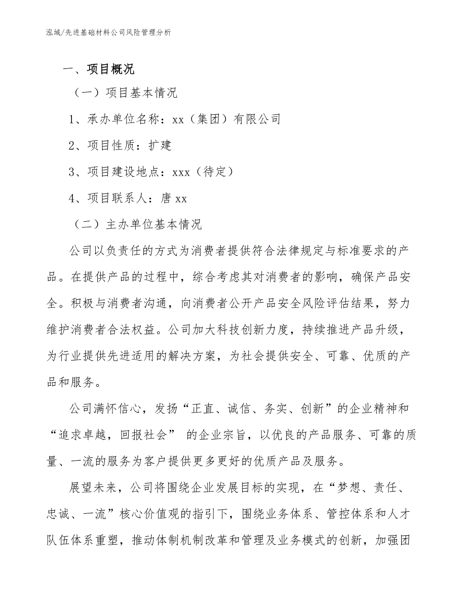 先进基础材料公司风险管理分析【参考】_第3页