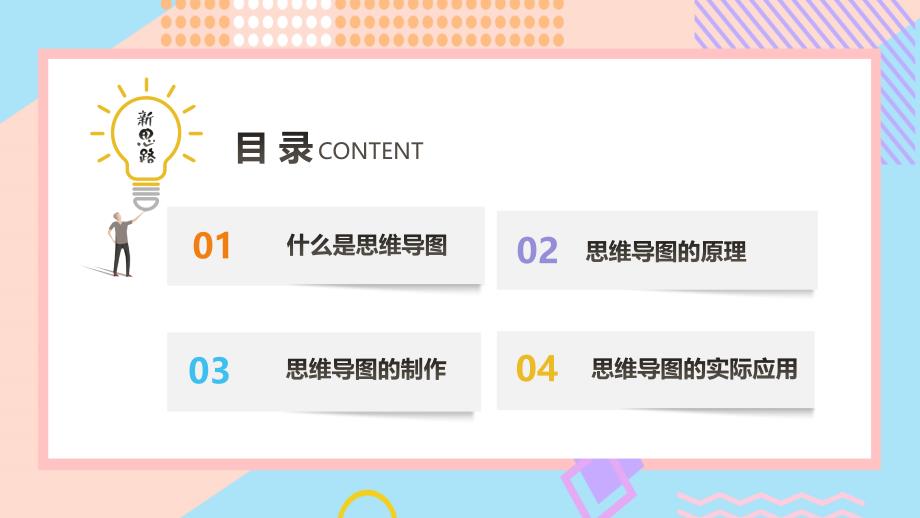新思路思维导图ppt模板_第2页
