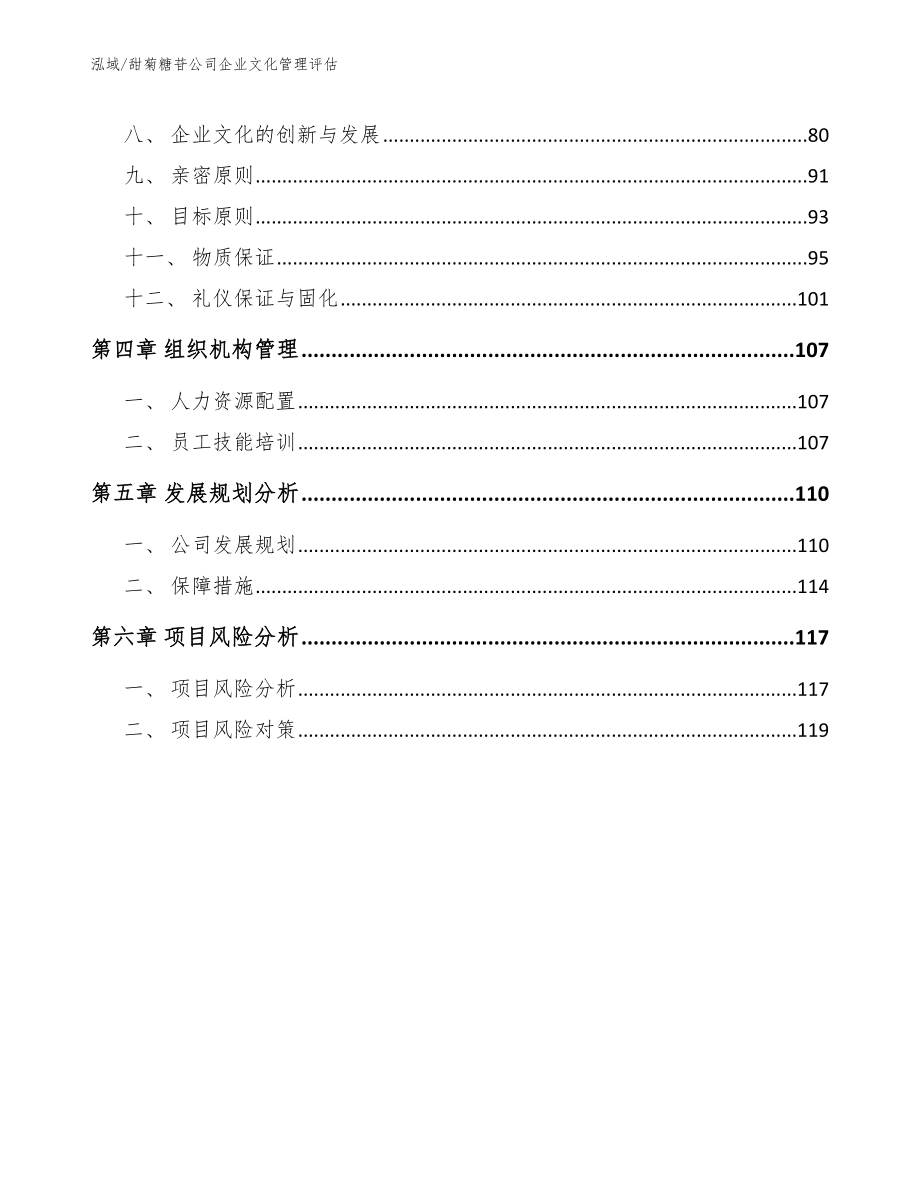 甜菊糖苷公司企业文化管理评估【范文】_第2页