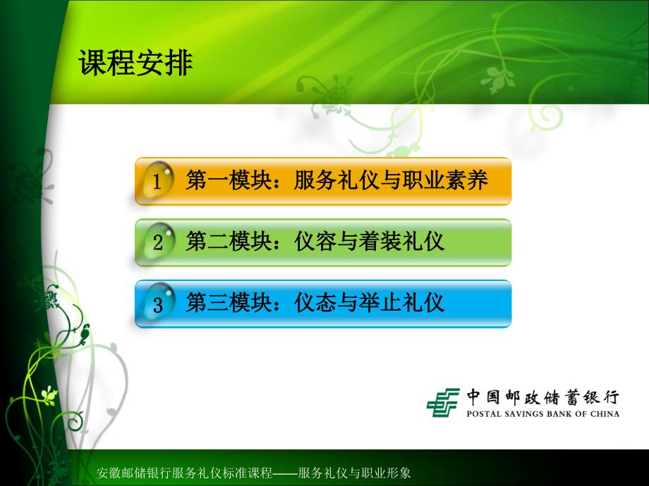 安徽邮储银行服务礼仪标准课程1：服务礼仪与职业形象报告_第2页