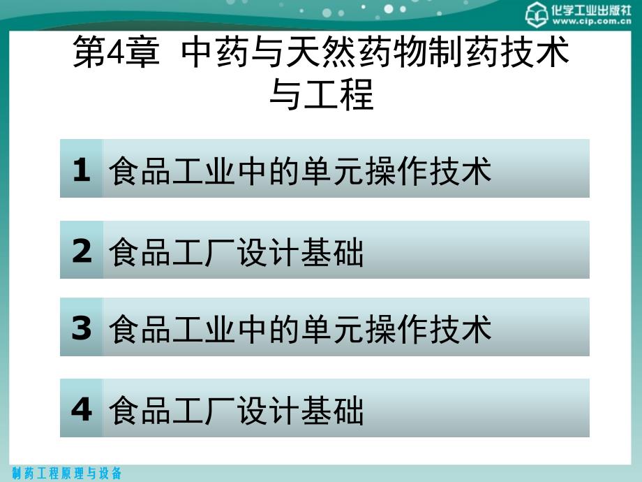 第4章中药与天然药物制药技术课件_第1页