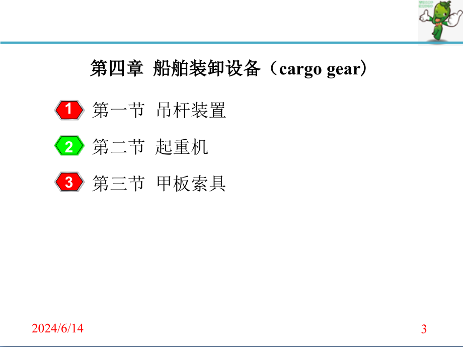 《船舶结构与货运》教学课件—04舶舶装卸设备_第3页