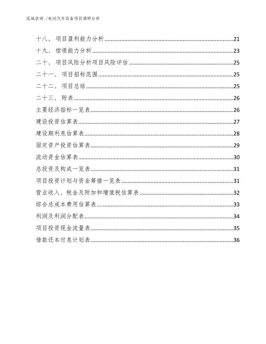 电动汽车设备项目调研分析范文_第2页