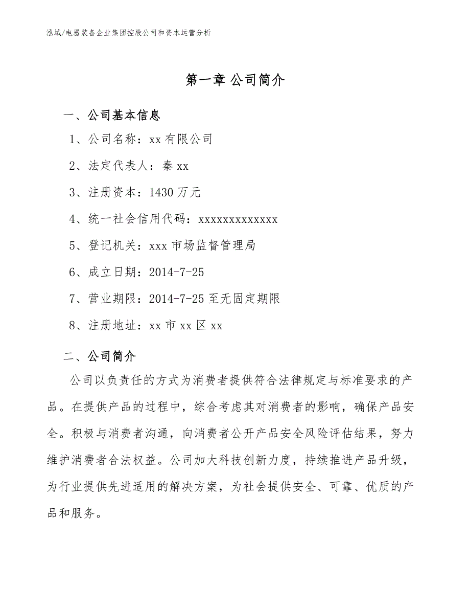 电器装备企业集团控股公司和资本运营分析_第4页