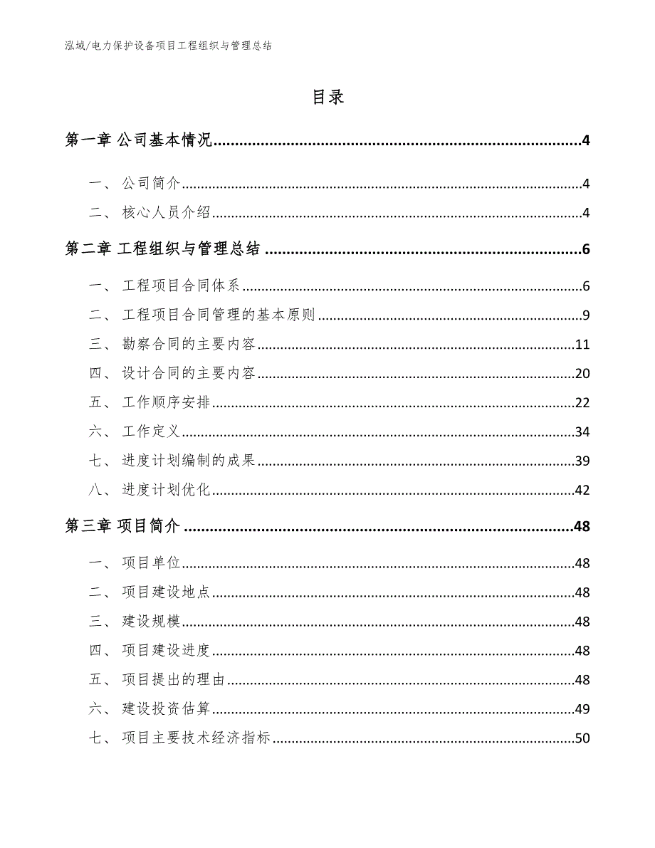 电力保护设备项目工程组织与管理总结_第2页