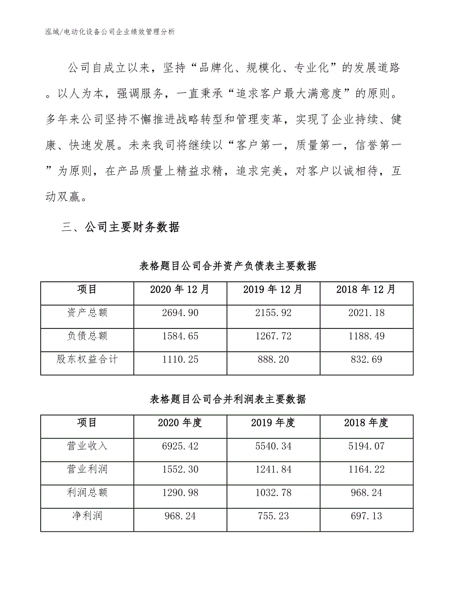 电动化设备公司企业绩效管理分析_第4页