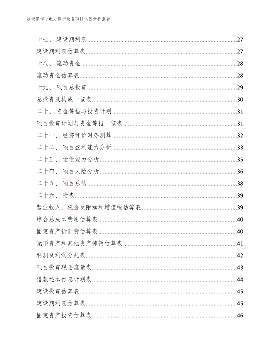 电力保护设备项目运营分析报告-范文_第2页