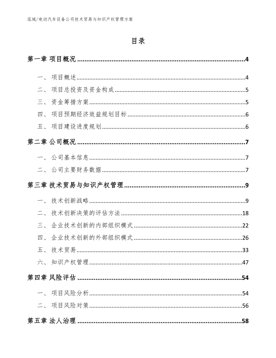 电动汽车设备公司技术贸易与知识产权管理方案（参考）_第2页