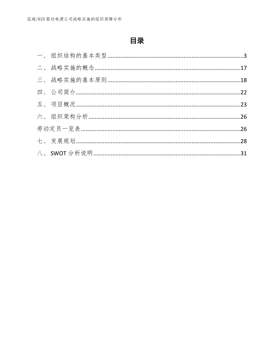 HID驱动电源公司战略实施的组织保障分析_第2页